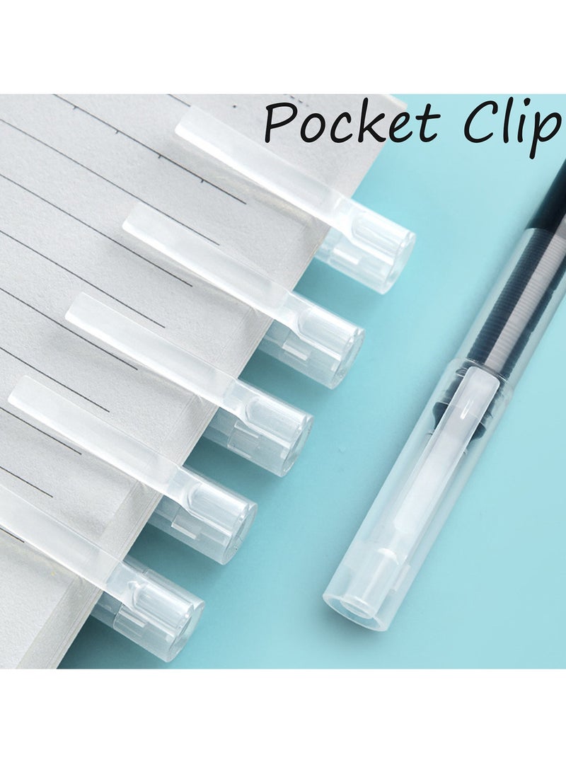 Qiccijoo 20 Pack Blue Liquid Ink Rollerball Gel Pens,0.5mm Extra Fine Point Tip, Smooth Writing Quick Drying No Smear for Journaling, Drawing, Sketching, School Notes College Supplies - Image 5